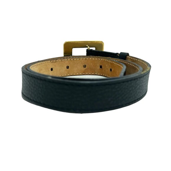 LOUIS VUITTON Black Leather Belt bran238-102825 main image 6
